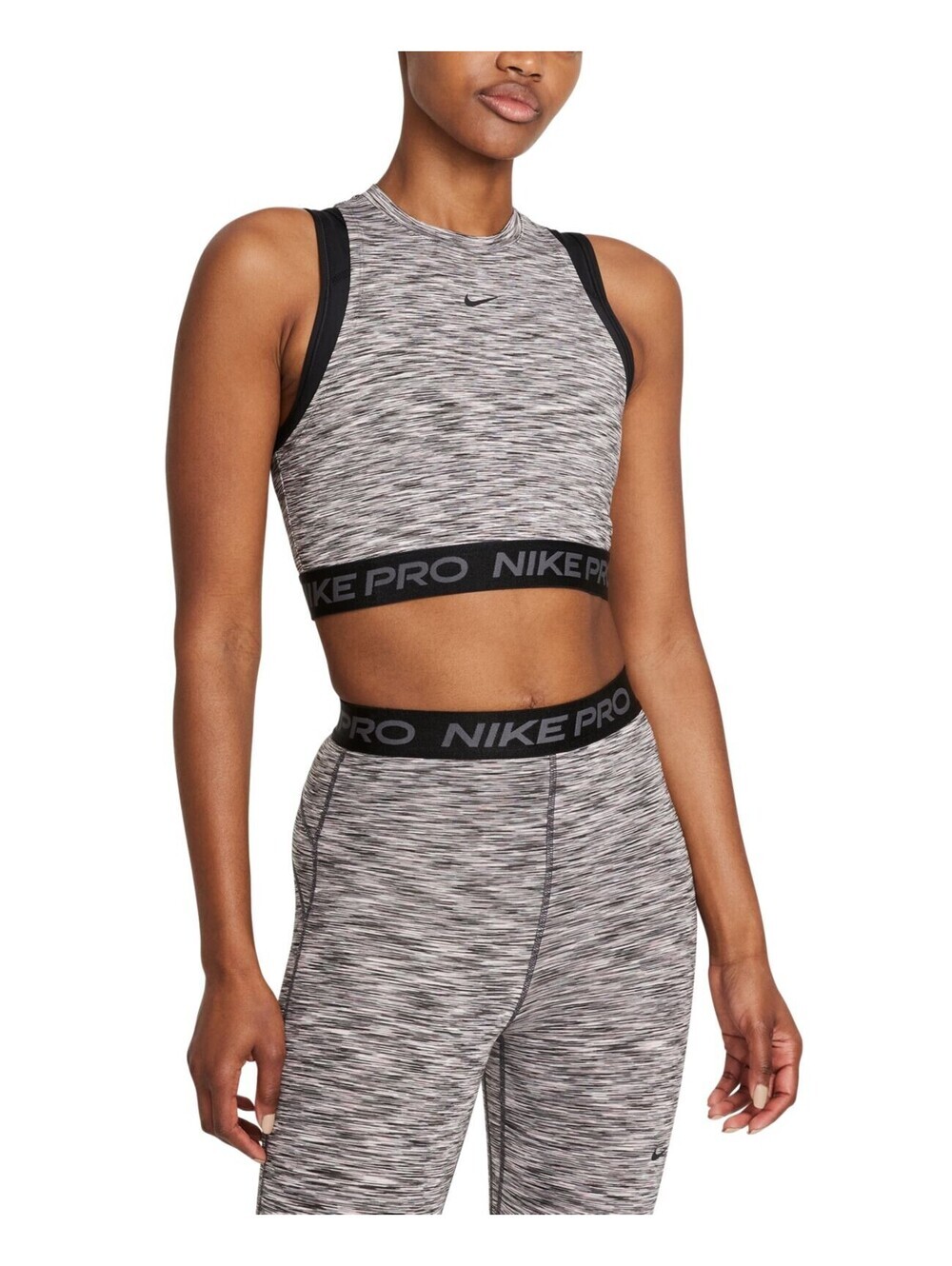 Nike Womens Pro Space Dye Crop Tank Top Size XL